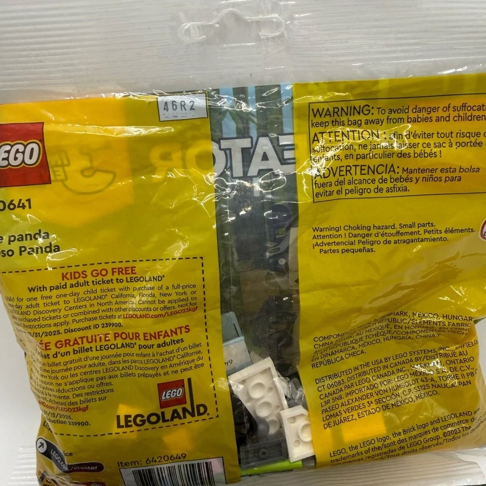 3 Sets LEGO Creator 3-in-1 Panda Bear 30641 Building Toy
